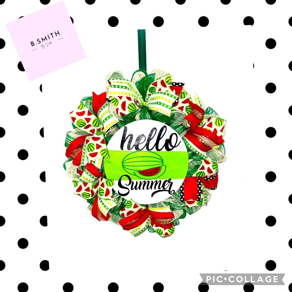 Beautiful Watermelon Wreath